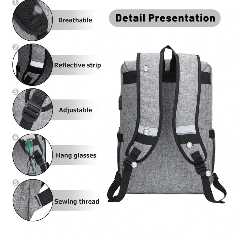 Gray Multi-Use Backpack - Picture 10 of 10